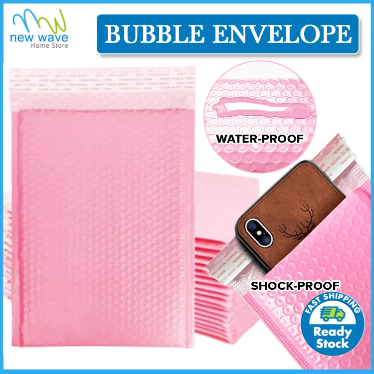 Bulk-buy Factory Direct Supply Envelopes Bubble Bag Bubble- Wrap Bag Pink  Bubble Mailer Mailing Bags price comparison