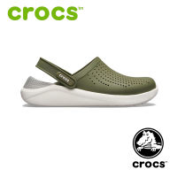 【ใหม่เอี่ยมของแท้】CROCS รองเท้าแตะสีเขียวunisex ของแท้อย่างเป็นทางการรองเท้าแตะลำลองน้ำหนักเบา