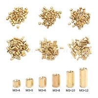 50PCS M2 M3 M4 Hex Nut Spacing Screw Female Brass Threaded Pillar PCB Motherboard Standoff Spacer 4mm/5mm/6mm/8mm/10mm/15mm/20mm Nails Screws Fastener