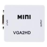 ตัวแปลง VGA เป็น HDMI VGA เป็นหัวแปลงสัญญาณ HDMI แปลงสายอะแดปเตอร์ VGA2HDMI ปลั๊กตัวแปลงและเล่น USB ตัวแปลงกล่องวิดีโอที่รองรับสาย HDMI พลังงานสำหรับทีวี/โปรเจคเตอร์/พีซี/มอนิเตอร์ /Hdtvdvd