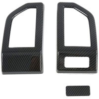 for 2015-2020 Car Side A/C Air Conditioner Vent Cover Trim Frame Interior Accessories Carbon Fiber Grain