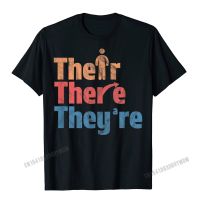 Their There Theyre Funny English Teacher Gramma Police Tshirt Men T Shirt Tees Cute Cotton Mens Gildan