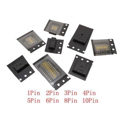 {“》 -- 5ชิ้น SMD SMT ประเภทสไลด์แบบจุ่มสวิตช์ปิดเปิด1.27มม. จุ่ม1/2/3/4/5/6/8/10Pin เลื่อยไฟฟ้าตำแหน่งสีดำ