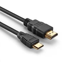 สาย HDMI Mini Type C ตัวผู้ต่อมาตรฐานสายเคเบิ้ลตัวผู้ Full HD 1080P สายเคเบิลทีวีชุบทอง1ม.