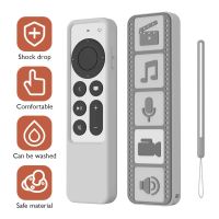 Silicone Remote Control Protective Cover Apple Tv Control Case 4k 2021 Airtag - Remote Control - Aliexpress