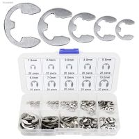 ☫ 200pcs 10 Size Sorting Kit 1.5-10mm Stainless Steel External Retaining Ring E Circlip Snap Ring Washer