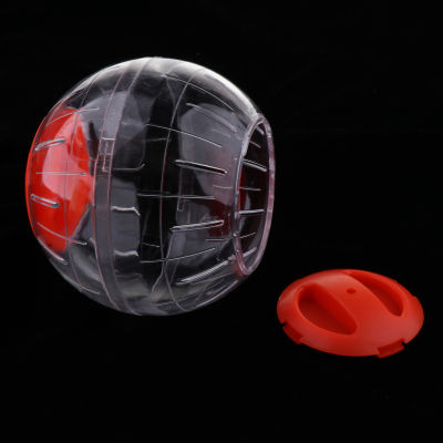 Perfk Hamster Running Ball Plastic Toys Pet Crystal Clear Toy Fitness Cage 5Colors