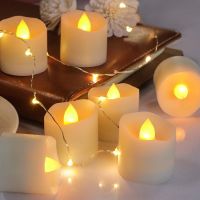 LED Irregular Wave Candle Lights Electronic Flameless Battery-Power Tealight Candles For Home Christmas Wedding Party Decoration