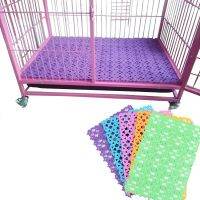 5PCS PE Mesh Pet Floor Mats Can Spliced Dog Cage Semi-soft Floor Mats Cat Cage Rabbit Nest Floor Universal Floor Mats Can Cut