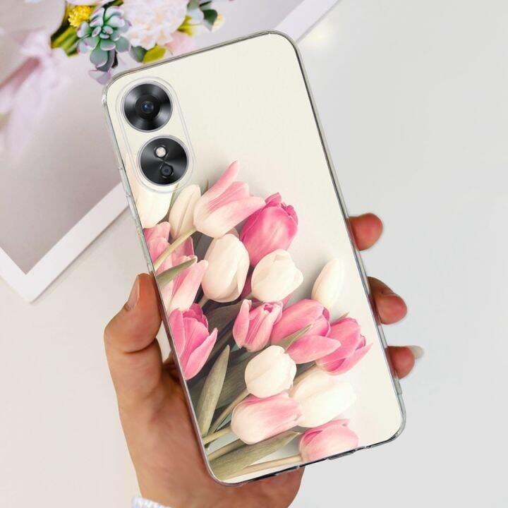 สำหรับ-oppo-a17-a17k-เคสซิลิโคนนิ่มเคสพิมพ์ลาย-tpu-สีสันสดใสสำหรับ-oppo-ที่-a17เคสใส่โทรศัพท์17-k