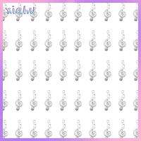 XIAHU 100 Pcs โลหะสำหรับตกแต่ง จี้รูปโน้ตดนตรี สัญลักษณ์เพลง สไตล์เก๋ๆ การหา สร้อยคอสำหรับผู้หญิง