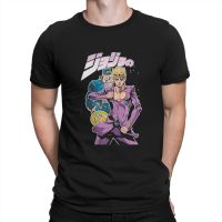 Giovanna Giorno Manga ManS Tshirt Jojos Bizarre Adventure Anime Crewneck Short Sleeve Fabric T Shirt Funny High Quality Gift 【Size S-4XL-5XL-6XL】