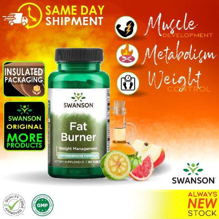 Swanson Fat Burner 60 Tabs w Garcinia Cambogia Apple Cider Chromium