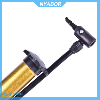 NYABOR ฟุตบอลบาสเกตบอลจักรยานโลหะปั๊ม Inflator มินิปั๊มจักรยานแรงดันสูง