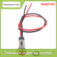 NewHopeTreee ไฟเตือนโลหะ LED ขนาด6มม. กันน้ำ P67 3V 5V 6V 12V 24V 220V