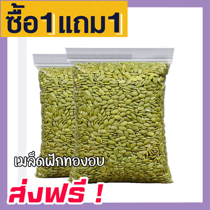 ส่งฟรี-ซื้อ-1-ฟรี-1-เมล็ดฟักทอง-พร้อมทาน-เกรด-aaa-roated-pumpkin-seeds-เม็ดฟักทอง-ขนาด-100กรัม-ฟรี-100กรัม-ฟักทองอบ-เมล็ดฟักทองอบ-ถั่วธัญพืชรวม-ขนมกินเล่นถูกๆ-ขนมกินเล่น-อาหารพร้อมทาน-ธัญพืชรวม-ธัญพืช