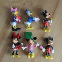 Disney Mickey Minnie Mouse Action Figures Doll Toy Cartoon Mickey Minnie Goofy Dog PVC Cake Decoration Children Christmas Gift