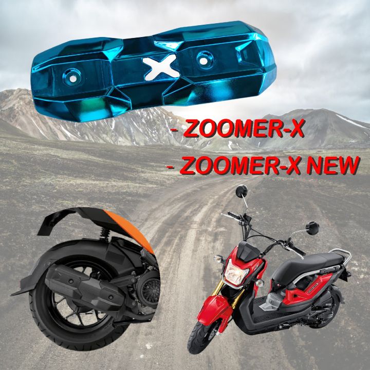 สีฟ้า-ฝาครอบท่อไอเสีย-zoomer-x-ครอบปลายท่อไอเสีย-zoomer-x-new-วัสดุคุณภาพ