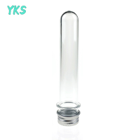 ?【Lowest price】YKS 10pcs Lab 40ml PET Test Tube ขวดสกรู caps ขวดพลาสติกแบบใสสำหรับการจัดเก็บขนม