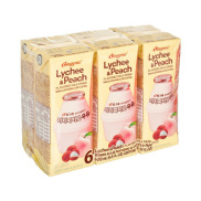 Lốc Sữa Vãi & Đào Binggrae Hoa Quả Hàn Quốc Hộp 200Ml - Lốc 6 hộp
