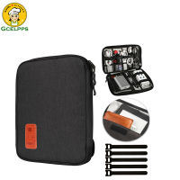 Cables Electronic Bag Organizer Portable Storage Pouch Organizer Bag for Cables USB Charger Waterproof Black