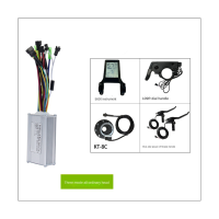 17A Tri-Mode Controller Kit 350W Black&amp;Silver for Electric Bike Motor Conversion Kit + S830 Display Thumb Throttle