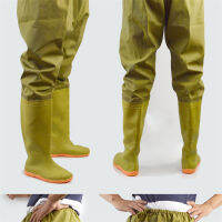 ตกปลา Wader Wearproof กันน้ำ Antislip Boot เอว Wader กางเกงสำหรับ Men Women