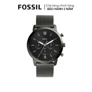 Đồng hồ nam Fossil Neutra dây kim loại, mặt 44 MM, màu khói, FS5699