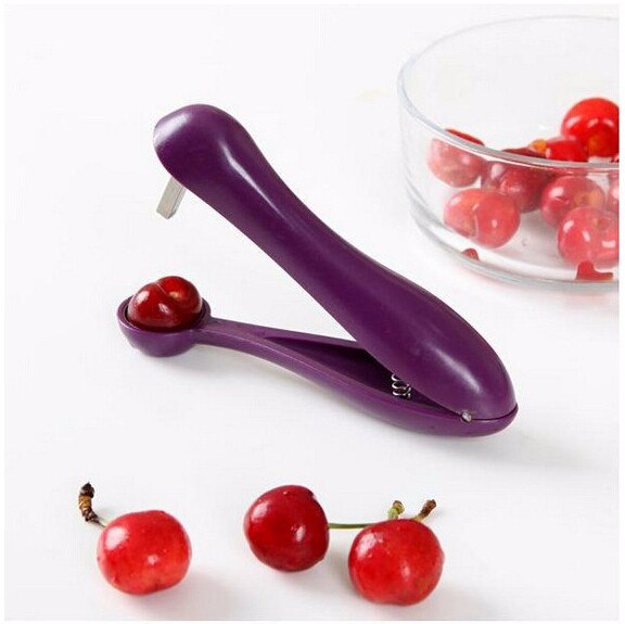 TRIXES Cherry and Olive Pitter Stone Seed Remover Fruit Corer Tool 