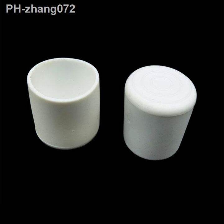 2-4-8pcs-white-chair-table-feet-stick-pipe-tubing-end-cover-caps-cap-pvc-rubber-10mm-50mm