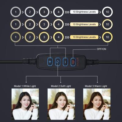 ขาตั้งกล้องสามขา STAN Studio ภาพถ่ายกล้อง Vlogging Youtube + ขายึดโทรศัพท์คู่ถ่ายทอดสด + ชุดแหวนไฟ LED 6.2นิ้ว