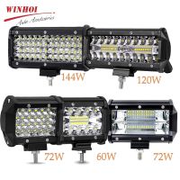 【CW】 144W 120W 72W 60W Led Bar Offroad 12V 24V Headlights 4X4 Flood Spotlights Lightbar for Atv Tractor Truck Fog Lamp