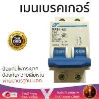 รุ่นขายดี เบรคเกอร์ งานไฟฟ้า BF เมนเบรกเกอร์ 2 สาย 50 แอมป์ RFB1-63  ตัดไฟ ป้องกันไฟดูด ไฟรั่วอย่างมีประสิทธิภาพ รองรับมาตรฐาน มอก Circuit Breaker จัดส่งฟรี Kerry ทั่วประเทศ