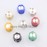 10PCS Plastic Control Effect Pedal Colorful Guitar Knob 6.35mm 1/4 Shaft With Mini Brass Insert KN-1360