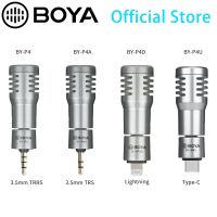 《Miss you electronic》 BOYA BY-P4 Wideformobileiphone สตรีมมิ่งบันทึก YoutubeMicrophone Accessories