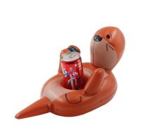 ที่วางแก้ว แมวน้ำ Inflatable Sea Lion Cup Holder By Float Me Summer