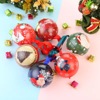 10pcs Candy Box Sweet Packing Can Ball shape Christmas Tree hanging decoration Chocolate Metal Gift Packaging Box Party Favors