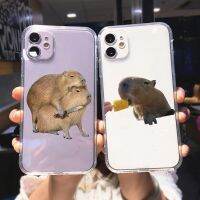 [2023ใหม่] เคสโทรศัพท์มือถือ Capybara สุดสร้างสรรค์สำหรับ Iphone 11 13 12 14 Pro Max 8 7 6S Plus X XS XR SE เคส2020ลายสัตว์น่ารัก