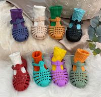 Summer Children Sandals Baby Girls Toddler Soft Non-slip Princess Shoes Kids Candy Jelly Beach Shoes Boys Casual Roman Slippers2023