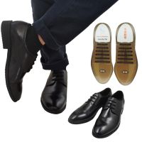 【HOT】❀☜ 10Pcs/Set Men Leather Shoes No Tie Shoelaces Elastic Silicone Shoe Lazy Suitable 3 Sizes