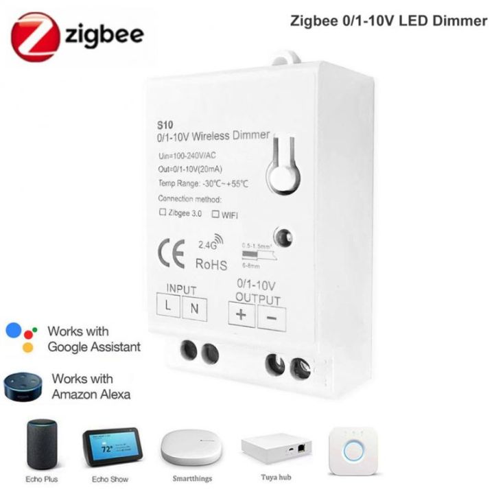 1-8pcs-zigbee-3-0-led-light-dimmer-controller-ac100-270v-0-10v-1-10vsmart-home-app-for-smartthings-tuya-hub-echo-plus-alexa