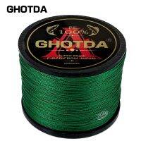 【LZ】✠☫™  GHOTDA-Linha de Pesca Trançada PE Multifilament Braid Lines Lago e Rio Pesca 4 Strand 1000m 500m 300m 100m 10-120LB