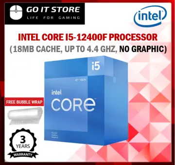  Intel Core i5 Core 12400F Desktop Processor 18M Cache, up to  4.40 GHz : Electronics