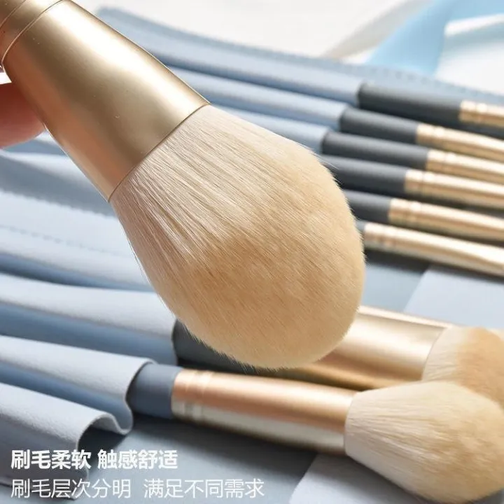 high-end-original-10pcs-makeup-brush-set-full-set-super-soft-professional-eyeshadow-highlight-cangzhou-genuine-student-fair-price-storage-bag