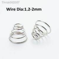 ♤☽❍ Conical Compression Springs Tower Spring 304 Stainless Steel Taper Pressure Spring Wire Diameter 1.2mm 1.4mm 1.5mm 1.8mm 2mm