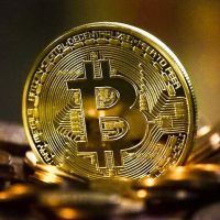 {AhQ ornaments} Gold Plated Bitcoin Coin Collectible Art Collection ของขวัญ Physical Commemorative Casascius Bit BTC Metal Antique Imitation