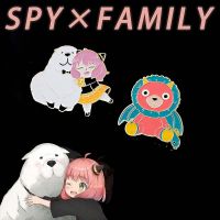 ITEFUG กระเป๋าเป้สะพายหลัง Spy×family อะนิเมะรอบ กระเป๋าใส่เสื้อผ้า เข็มกลัดครอบครัวสายลับ ป้ายอะนิเมะ เข็มกลัดเข็มกลัด เครื่องประดับ