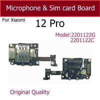 ต้นฉบับสําหรับ Xiaomi 12 Pro 12S Pro 12S Ultra SIM Card Tary Slot Board พร้อมไมโครโฟน Sim Card Slot Board Connector Parts