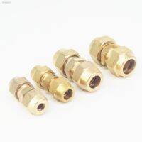 ❉№ Flare Fit Tube O/D 6/8/10/12/14/16/19/22mm Brass Connector Fitting Air tool Fitting With Nuts