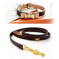 Designer Dog Leash and Collar Sets Dog Accessories for Puppy Cat Collars Engravable Name Luxury Dog Collar Accessories